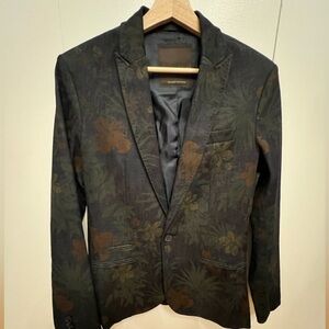 Zara black tag brand mens blazer
